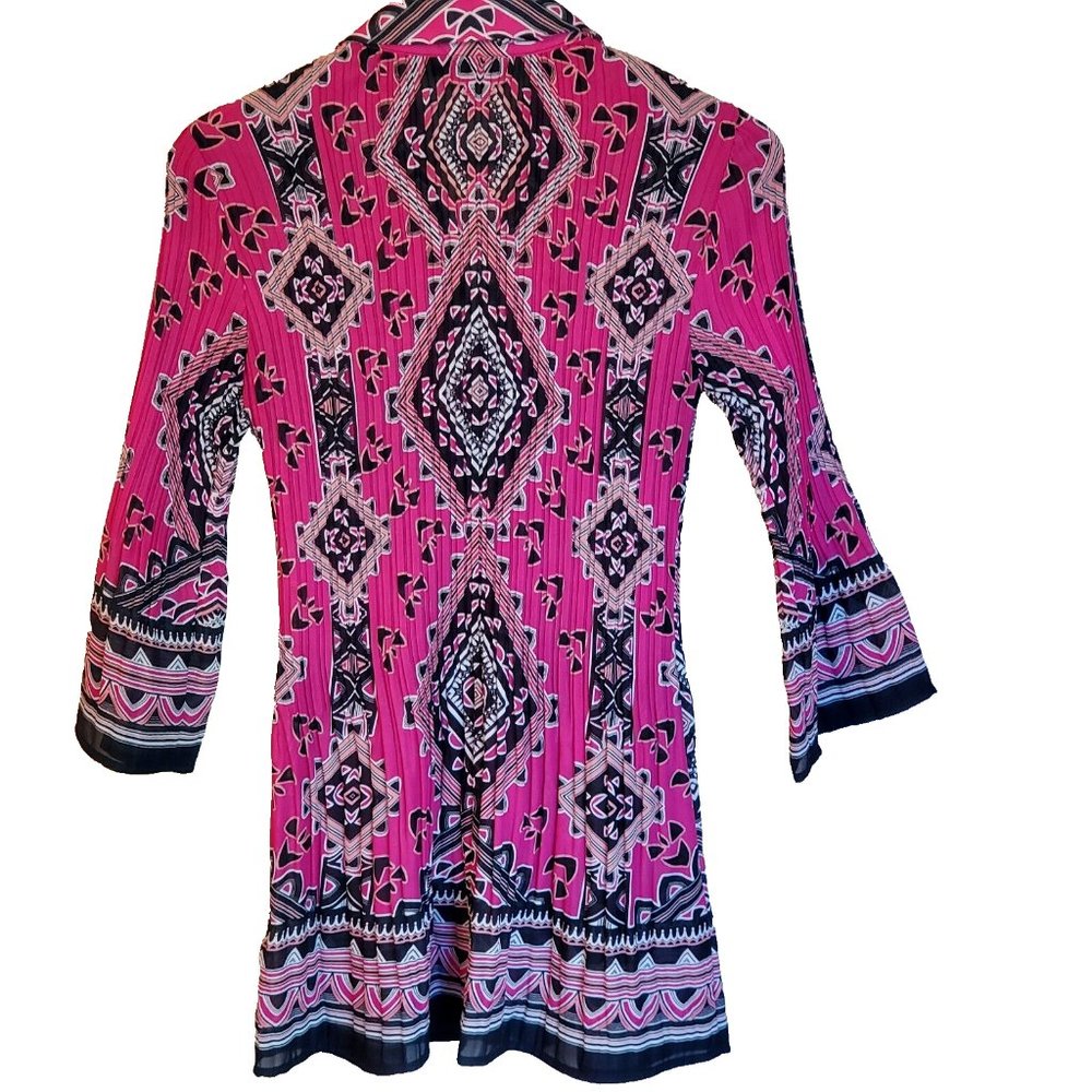 ALFANI Party Dress Women's Size 6 Long Sleeve 100% Poly EZ Care Stretchy Fabric - Picture 2 of 7